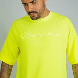 Camiseta Over Flúor Amarela