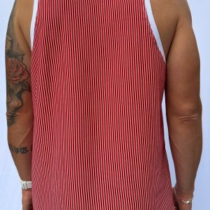 Camiseta Regata Vermelha Listra