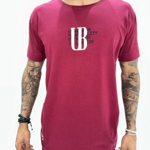 CAMISETA BORDÔ SOBREPOSIÇÃO