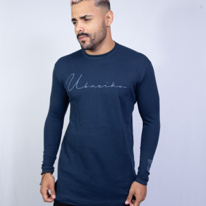 Camiseta Manga Longa Marinho