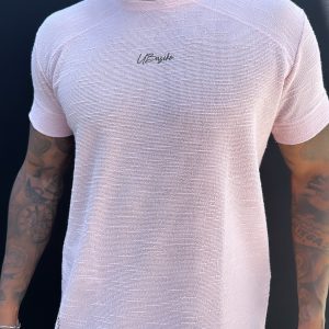 Camiseta Salmão Textura